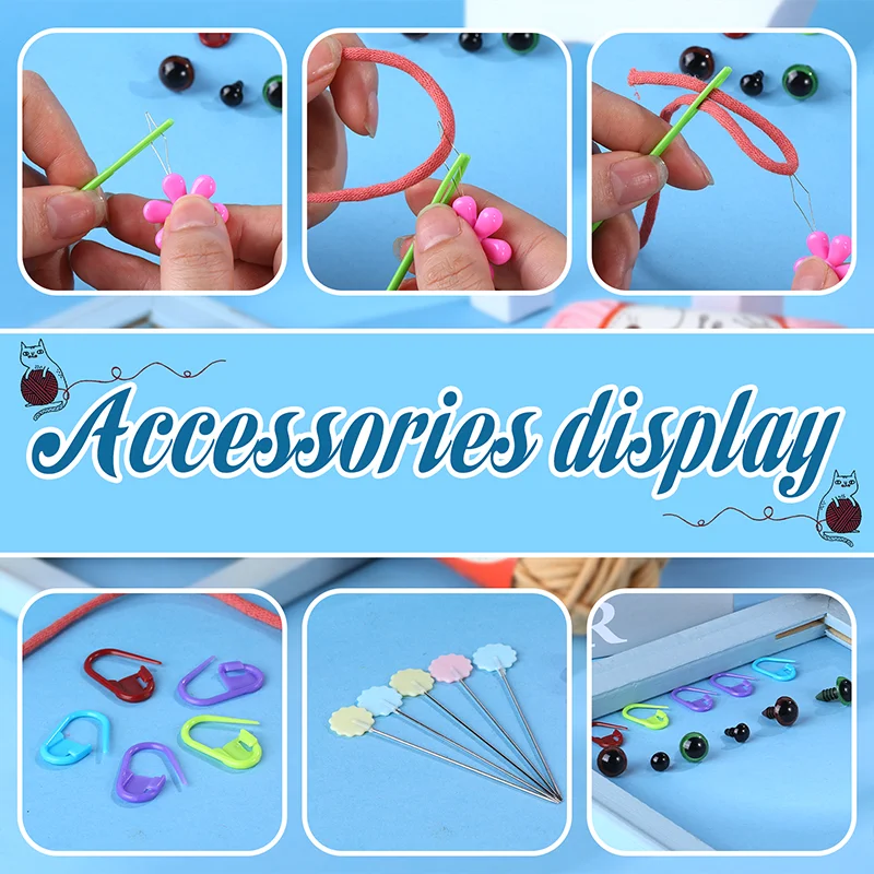Beginner Crochet Yarn Crochet Knitting Easy Yarn for Beginners with Easy-to-See Stitches Yarn for Bag Keychain Flower Animal 5