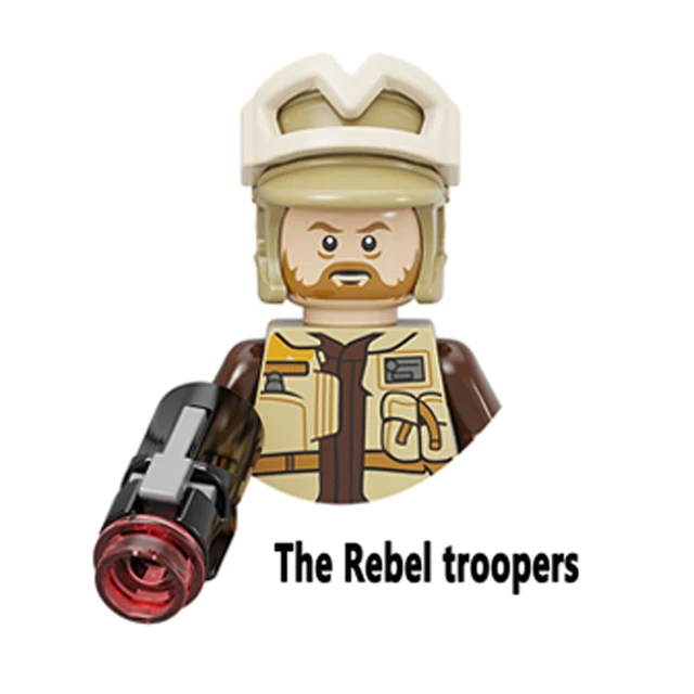 Hoth Rebel Alliance Troopers Rodian Duros Building Blocks Resistance Han Solo Leia Chewbacca Bricks Cassian Andor Figure Kid Toy N-PG2312