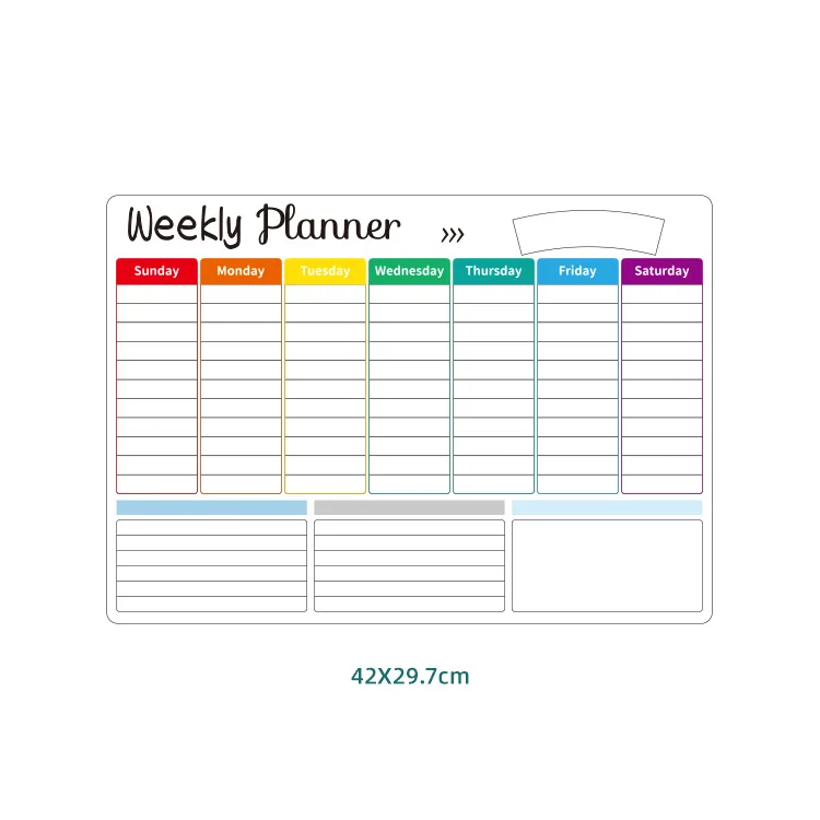 Weekly planner 1pc