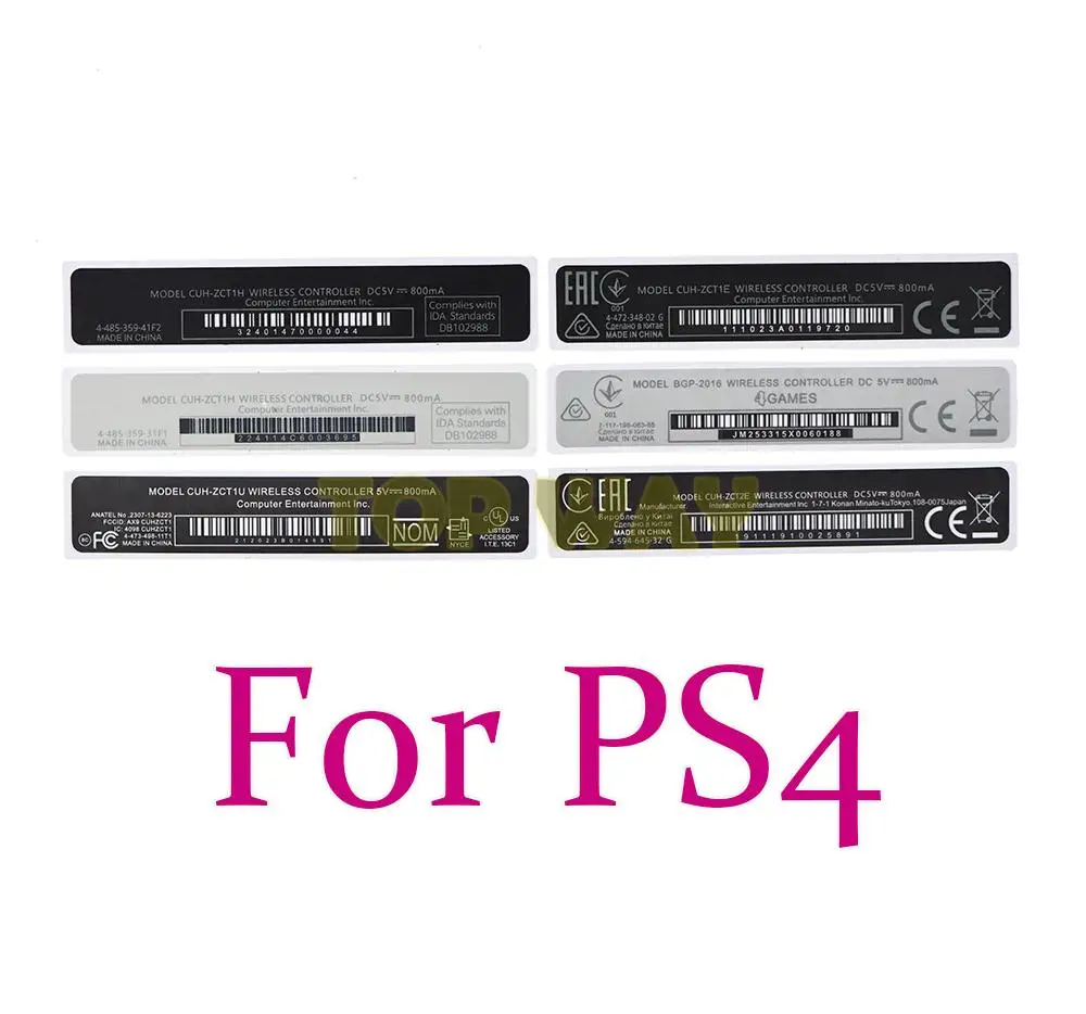 3 pces para ps4 lidar com código de barras adesivos para playstation 4 ...