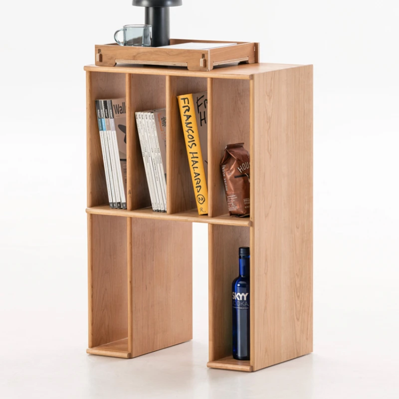

Sofa sideboard, solid wood, living room shelf, small bookcase