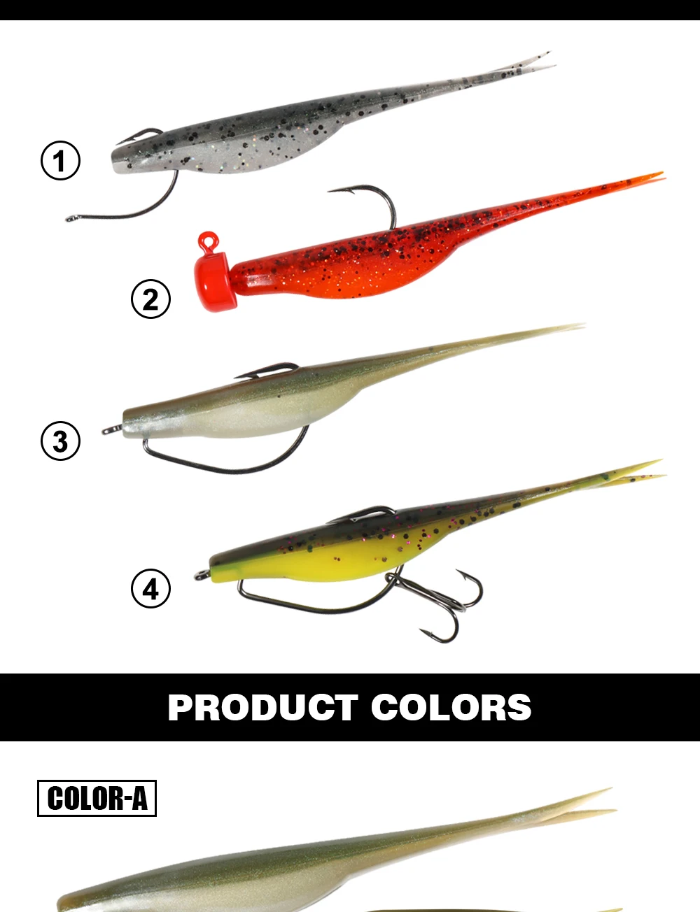 Palisander 7 cm Mini Jerkbait Minnow Weicher Angelköder Verschütteter Schwanz TPR Schwimmender Kunststoff Drop Shot Baitfish Bass Sea Tackle 10 Stück Packung – Detail 7