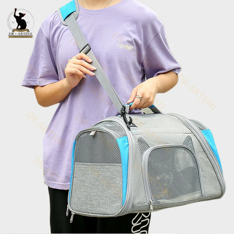 

Portable Pet Carrier, Airline Approved Transport Bag, Breathable Car Carrying Bag, Cat and Dog Outgoing