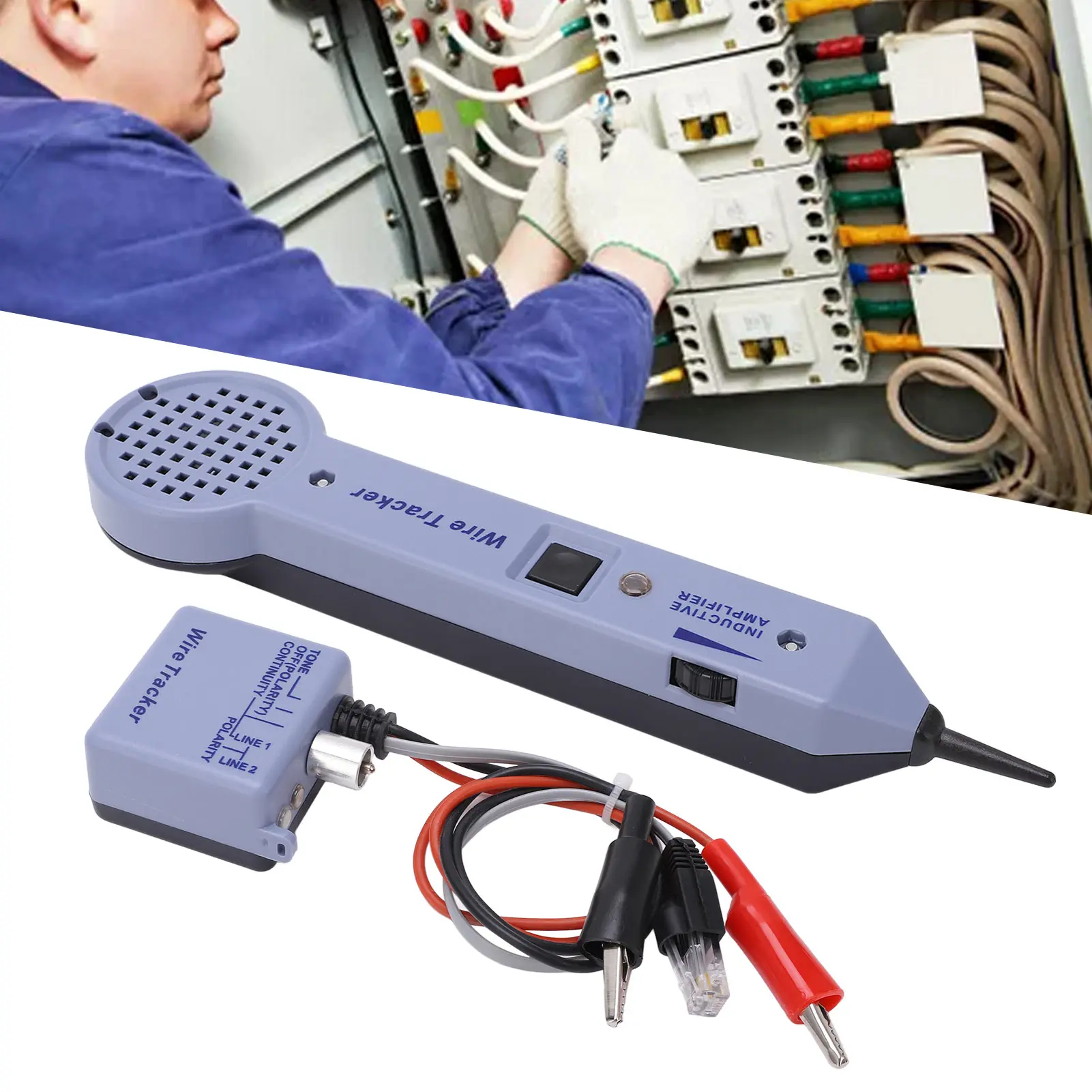 Network Cable Tracing Tester Kit Audio Adjustable Induction Amplifier Cable Toner Detector Wire Tracer Kit Toner Detector