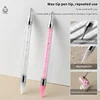 1Pc Crystal Double Head Point Drill Pen Gem Rhinestone Picker Wax Pencil 2Ways Use Sticking Picking Dotting Jewelry Tools 1