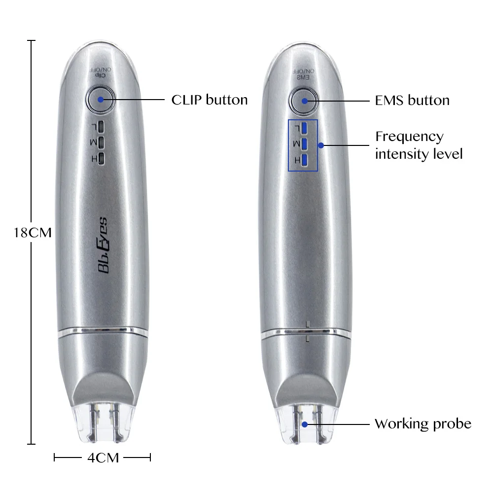 Eye and Face Lifting EMS Beauty Device 2 in 1 New RF Wrinkle Removing Eyelid Massager Skin Care Skin Rejuvenation Anti-Ageing 3
