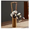 Japanese Creative Bamboo Tube Branch, Floral Shop Device, Home Room, Tea Table Decoration, Flower Arrangement, Garden Vase 4