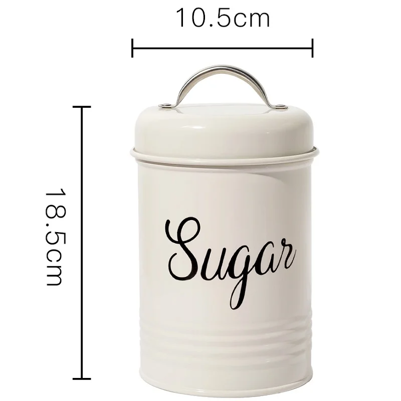 Acrylic Storage Container Set: 3 Piece Sugar Flour Container and