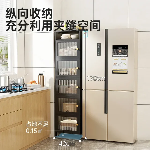 กล่องเก็บของแบบซ้อนได้ 6 ชั้น รุ่นใหม่ พร้อมฝาปิด ล้อเลื่อน ตู้เก็บของแบบพับได้ ลิ้นชักจัดระเบียบ กล่องใส 1