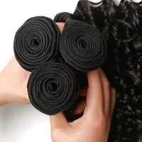 Rosabeauty Curly Human Hair Bundles With Transparent Deep Wave Brazilian Extension for Women Weave 3 4 Bundles Natural Color 2