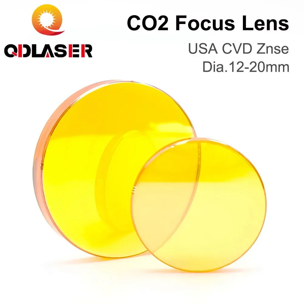 ZnSe Focus Lens USA CVD Lens Dia.12/15/18/20 FL25.4/38.1/50.8/63.5/76.2/101.6/127/160mm for CO2 Laser Engraving Cutting Machine znse focus lens