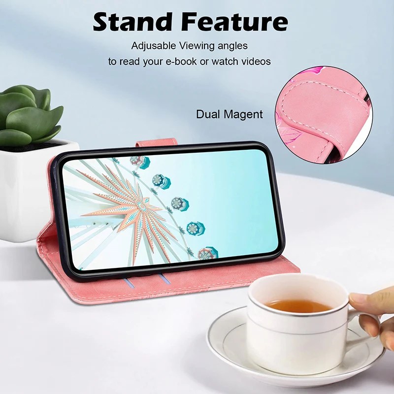 Deluxe Leather Phone Case with Card Slot Wallet