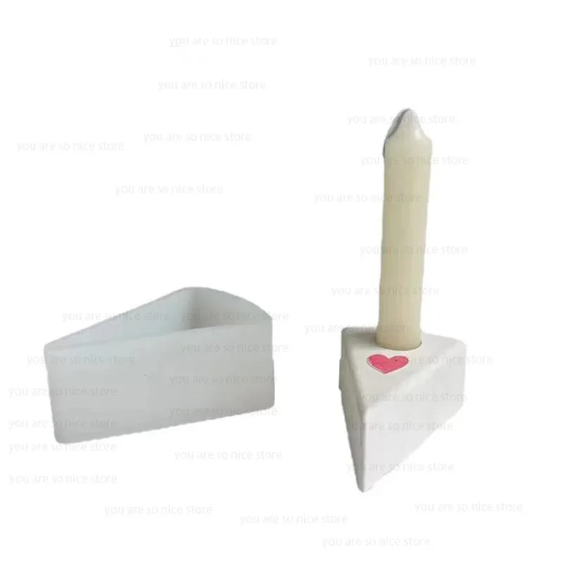 DIY Candle Silicone Mould Flower Silicone Mould Candlestick Holder Cheese Shape Candlestick Holder Casting Moulds Rod Taper Candles Resin Molds Silicone Mold