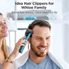 Hair Trimmer for Men Professional USB Rechargeable Nose Trimmer Hair Clippers Eyebrow Facial Hair Trimmer Body Grooming Kit 5