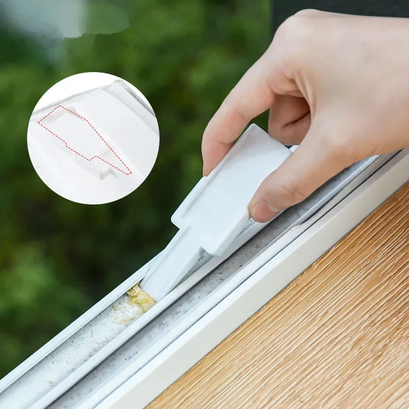 Creative Window Groove Cleaning Cloth Window Cleaning Brush Windows Slot Cleaner Brush Clean Slot Clean Tool