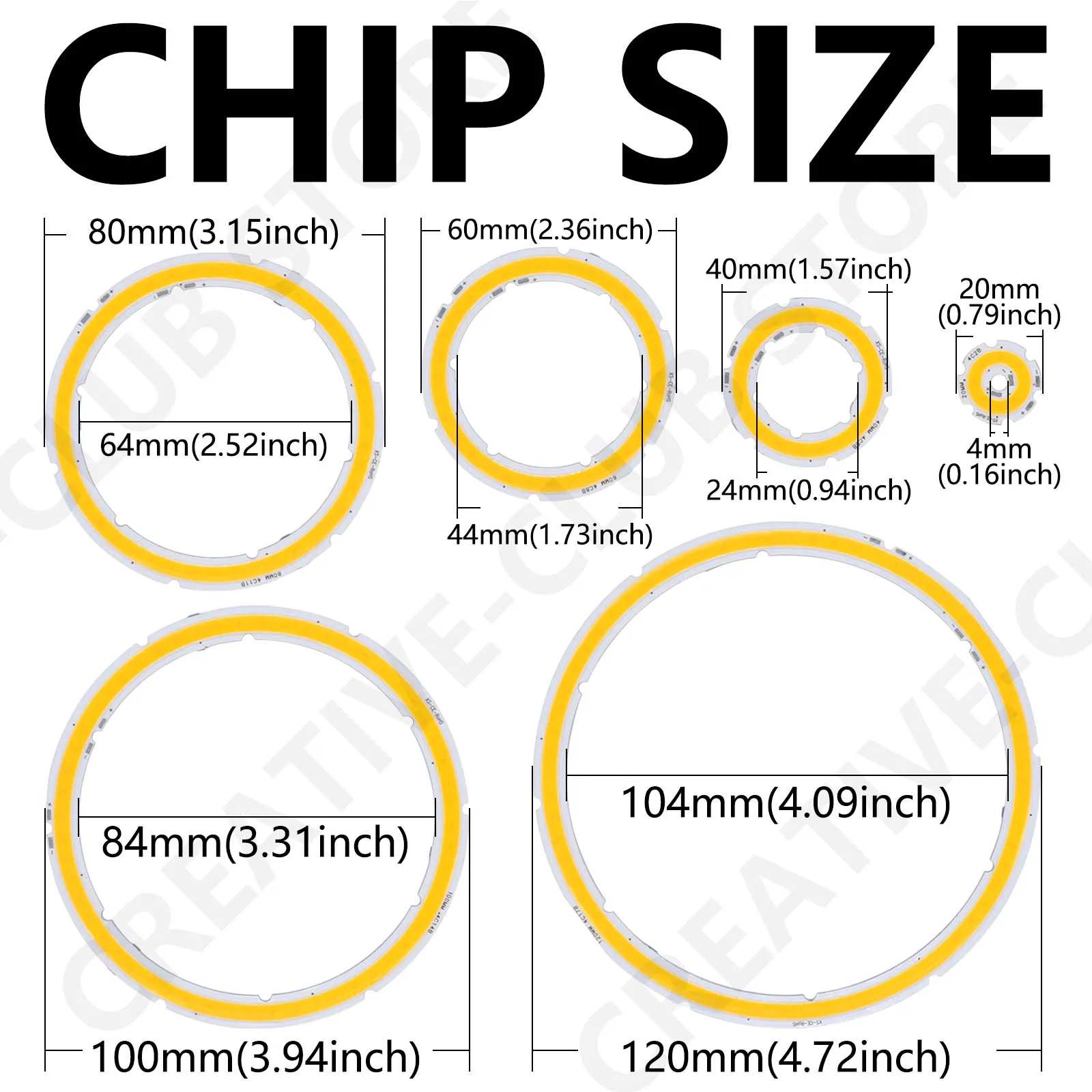 엔젤 아이즈 20mm 40mm 60mm 80mm 100mm 120mm DC12V 할로 링 자동차 LED 안개등 오토바이 주간 주행등 DRL 헤드라이트