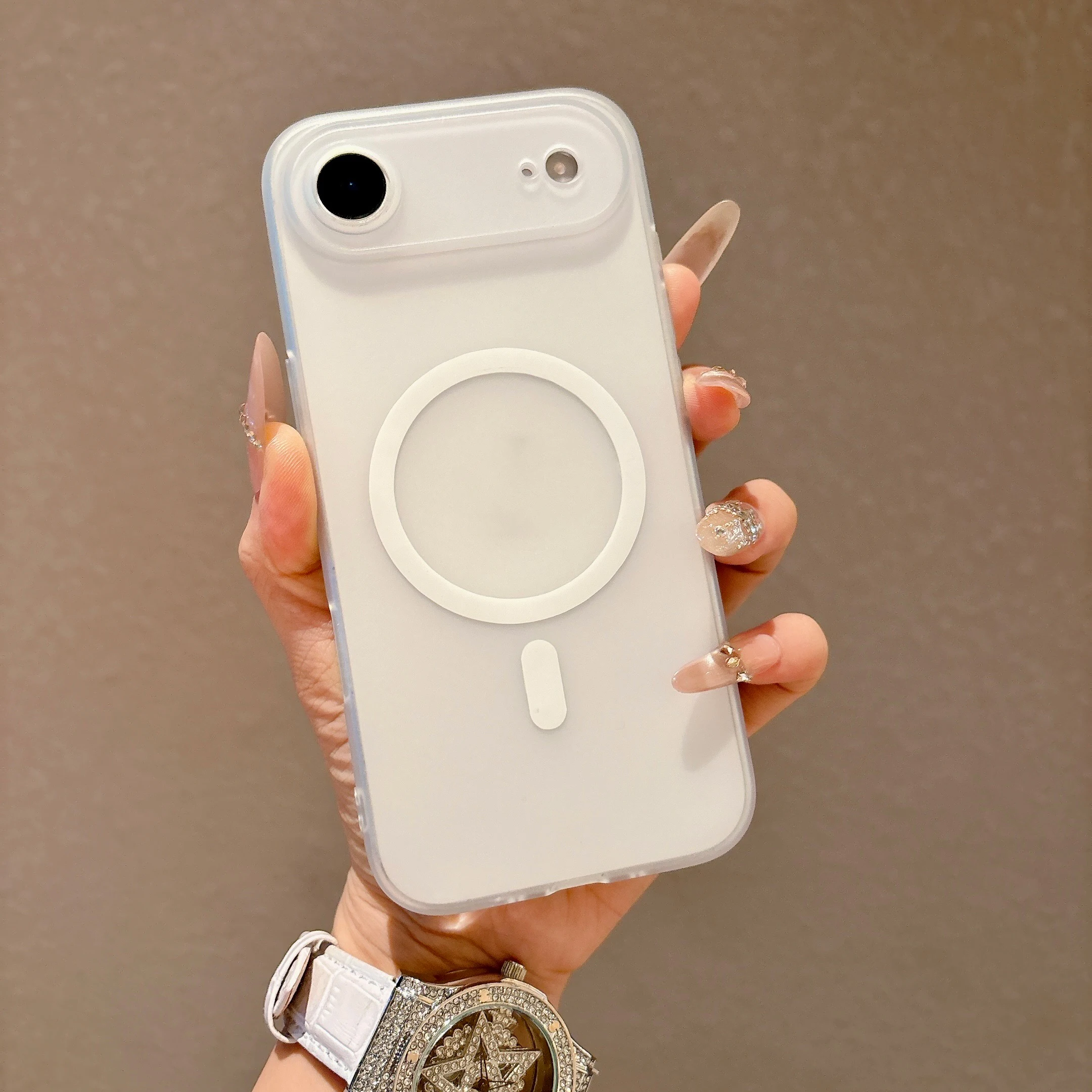 Ultra Thin Matte Clear Magnetic Shockproof Frosted TPU Soft Cover
