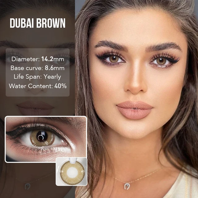 2pcs Color Contact Lenses HEMA Silicone Hydrogel 40 Water Content 14.2