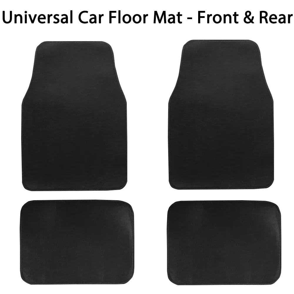Tappetini universali per auto anteriori e posteriori, tappetini in moquette per auto, SUV, berline, furgoni, accessori, resistenti allo sporco e all'usura