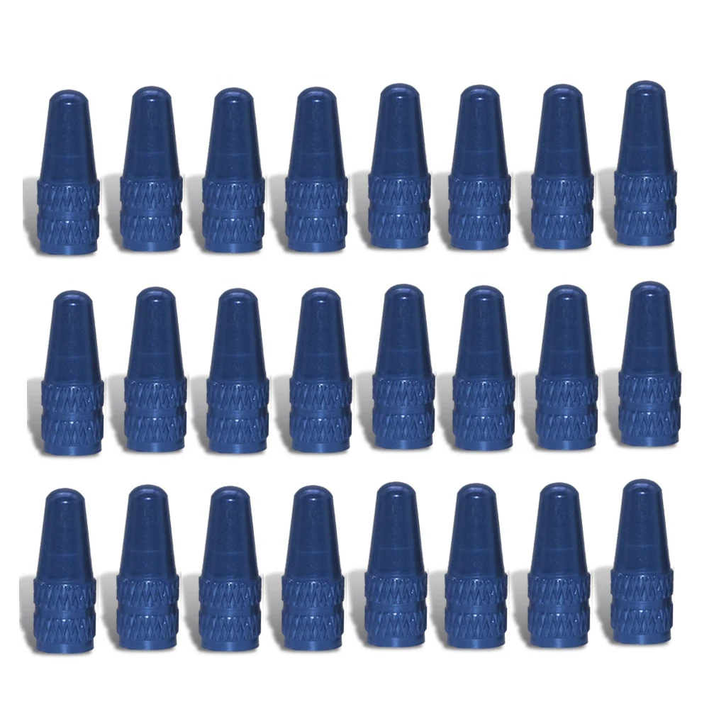 Aluminum Alloy Bicycle Tire Valve Caps - Set of 10