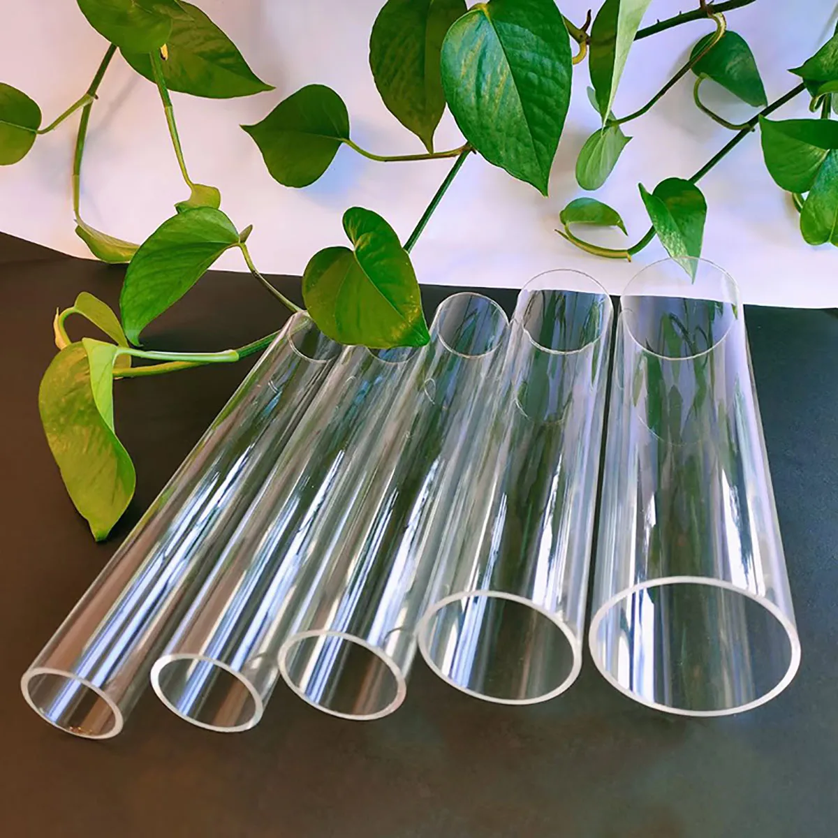 아크릴 튜브 ID3-81mm OD5-85mm 고투명 유기 유리관 길이 50cm 어항 수족관 정원 관개 파이프 피팅