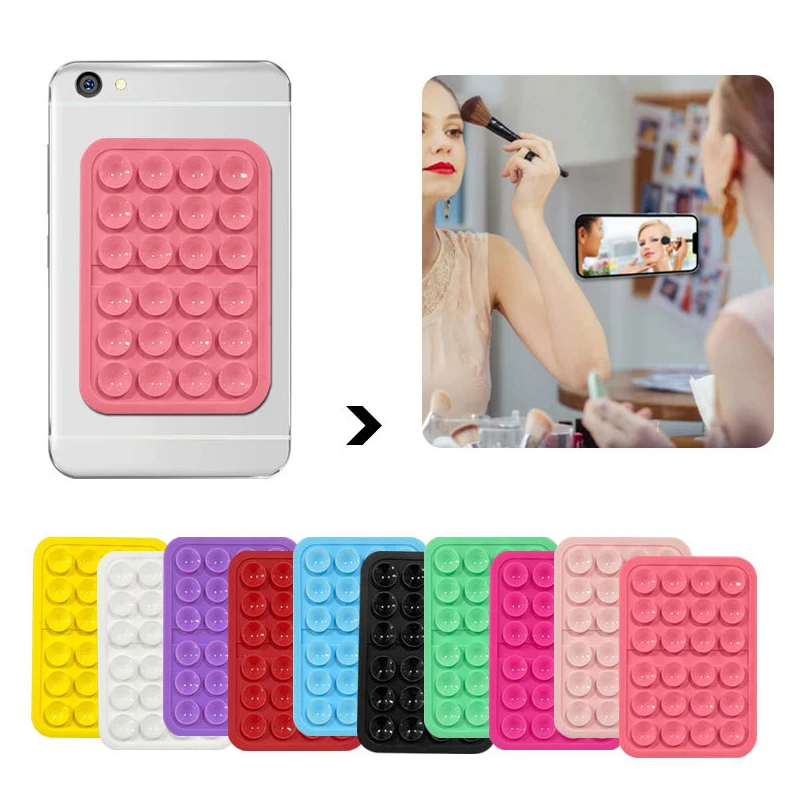 Ultimate Anti-Slip Silicone Phone Holder - Hands-Free Strong Grip Stand with Adhesive Suction
