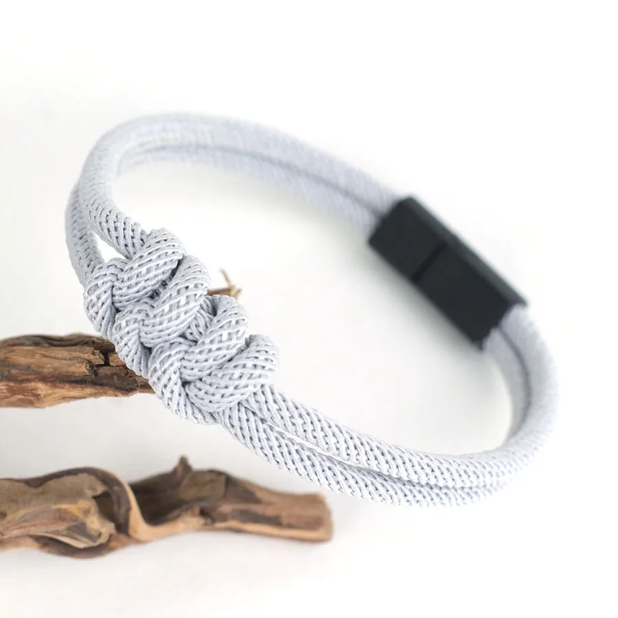 Noter Handgefertigtes geflochtenes Herren-Schnurarmband, 9 Farben erhältlich, Klasse A, 4 mm Faden, Sport, schweißabsorbierend, Pulseria Homme – Detail 8