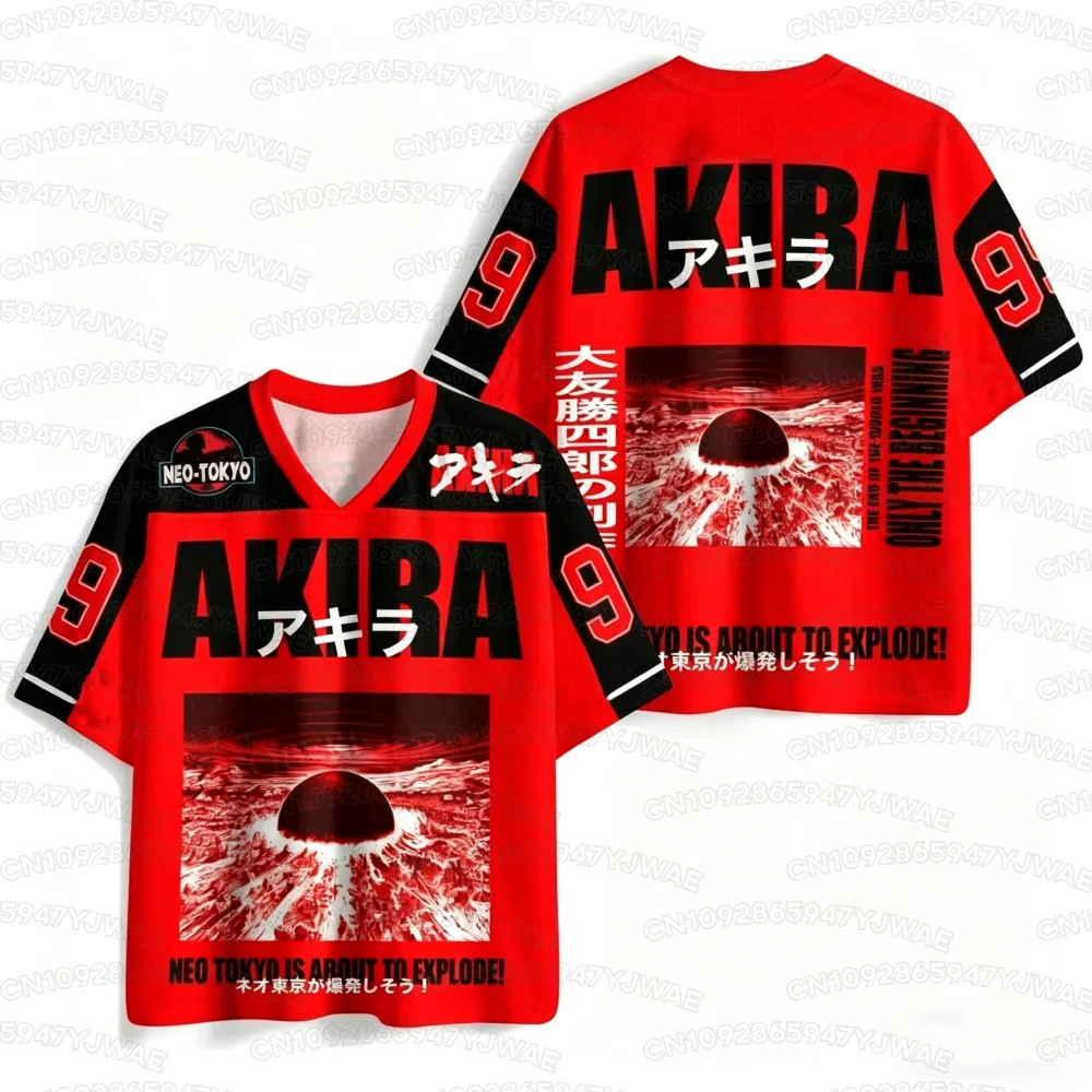 2026 Sommer Herren- und Damenmode Neues Akira 3D-Druck Outdoor-Sport-Fitness-T-Shirt Streetwear Übergrößen-T-Shirt