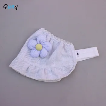 Qunq Summer Thin Applique Floral Kawaii Headband For Baby Girl Fontanelle Cap Newborn Fetal Cap baby Accessories 5