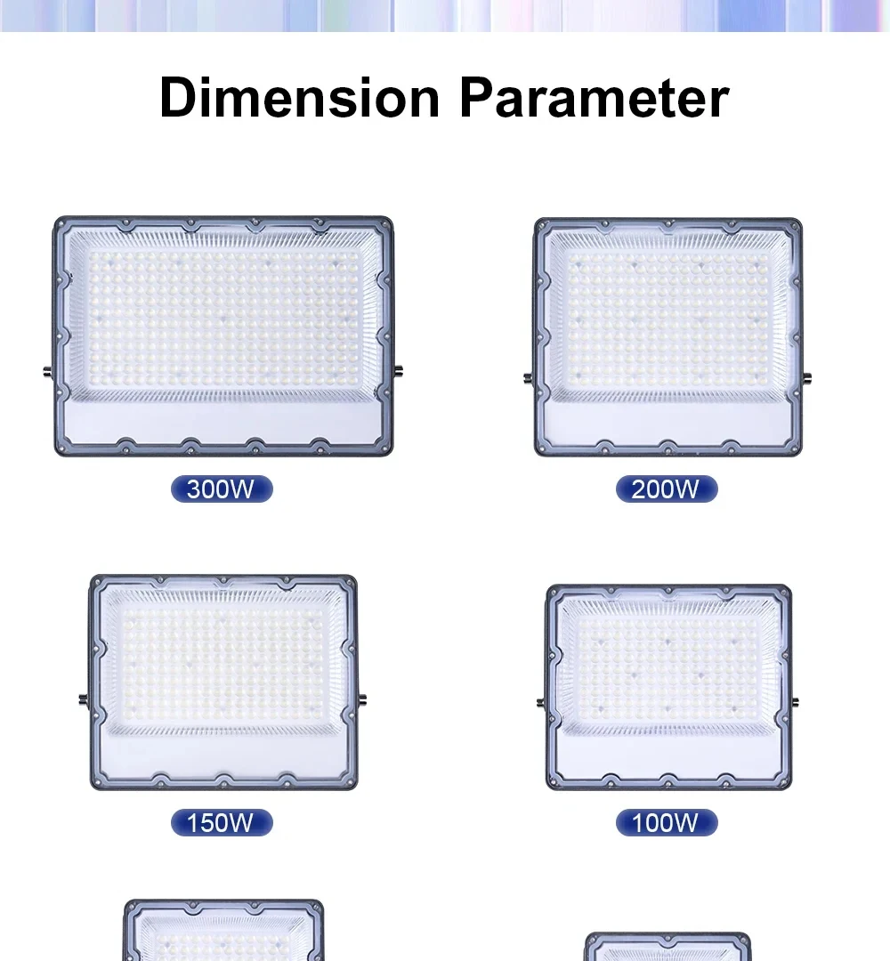 LED Flood Light AC 220V 100W 200W 300W 10W 20W 30W 50W 100W IP66 Sbe8670552feb49ea93a40cbb01b5aa4cu