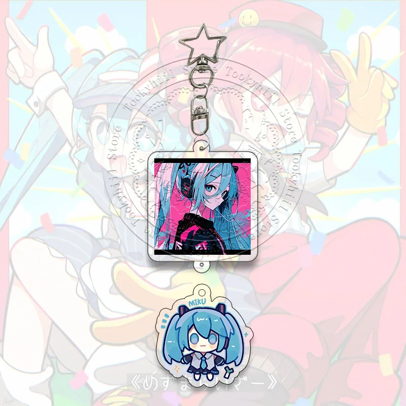 Kreativität Schlüsselanhänger Hatsune Miku Kawaii Kasane Teto Set Student Anime Sammeln Tasche Dekorieren Zubehör Schlüsselanhänger Geburtstagsgeschenk – Detail 25