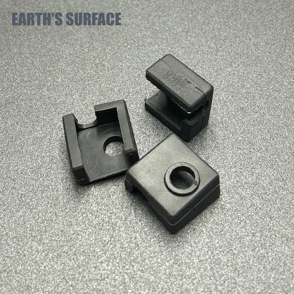 ES-3D 3D 프린터 부품 MK8 히팅 블록 실리콘 양말, 고온 보호 커버, Ender3, CR10, MK8, J-Head