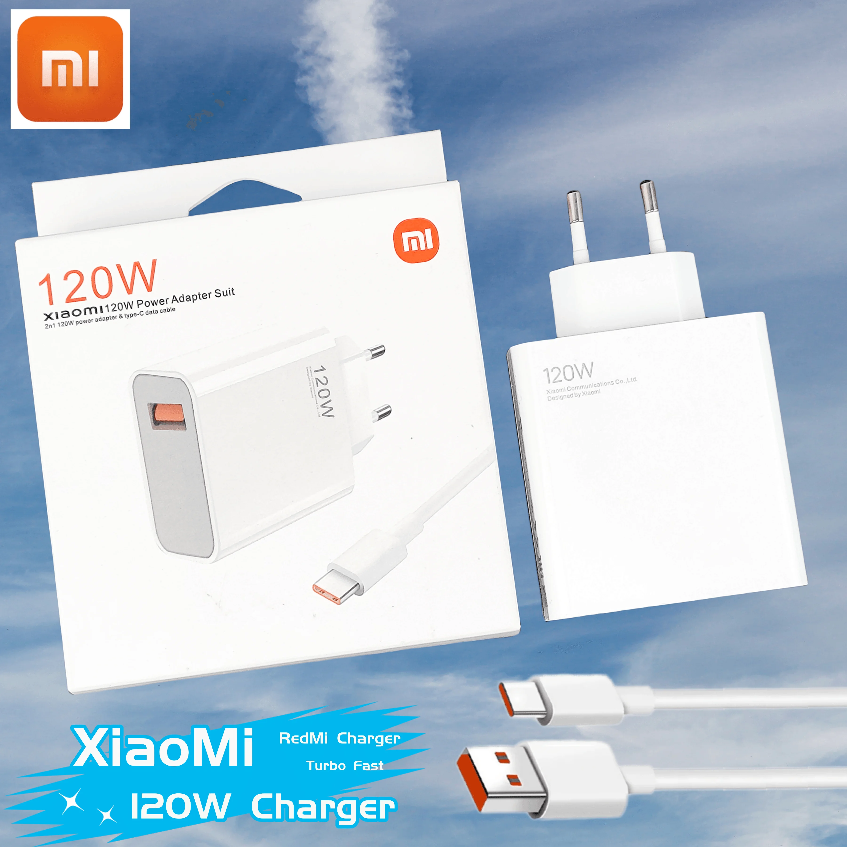 Caricabatterie Tipo C 120W Xiaomi Original Fast Turbo Gan 6A Usb Tipo C Cavo Adattatore Di Ricarica Per Mi 13 12 Ultra Pro Redmi Note 13 12T