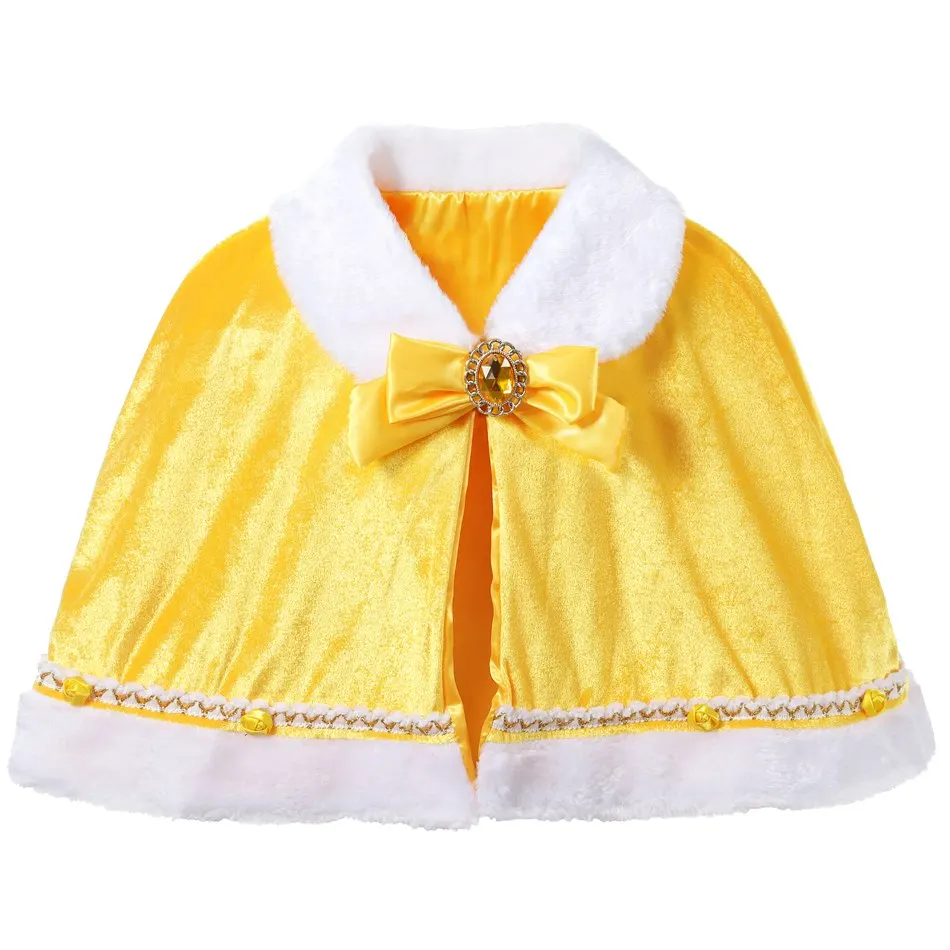 cute baby dresses online Cosplay Belle Princess Dress Girls Dresses for Beauty and the Beast Kids Party Clothing Magic Stick Crown Gloves Children Costum newborn baby girl skirt Dresses