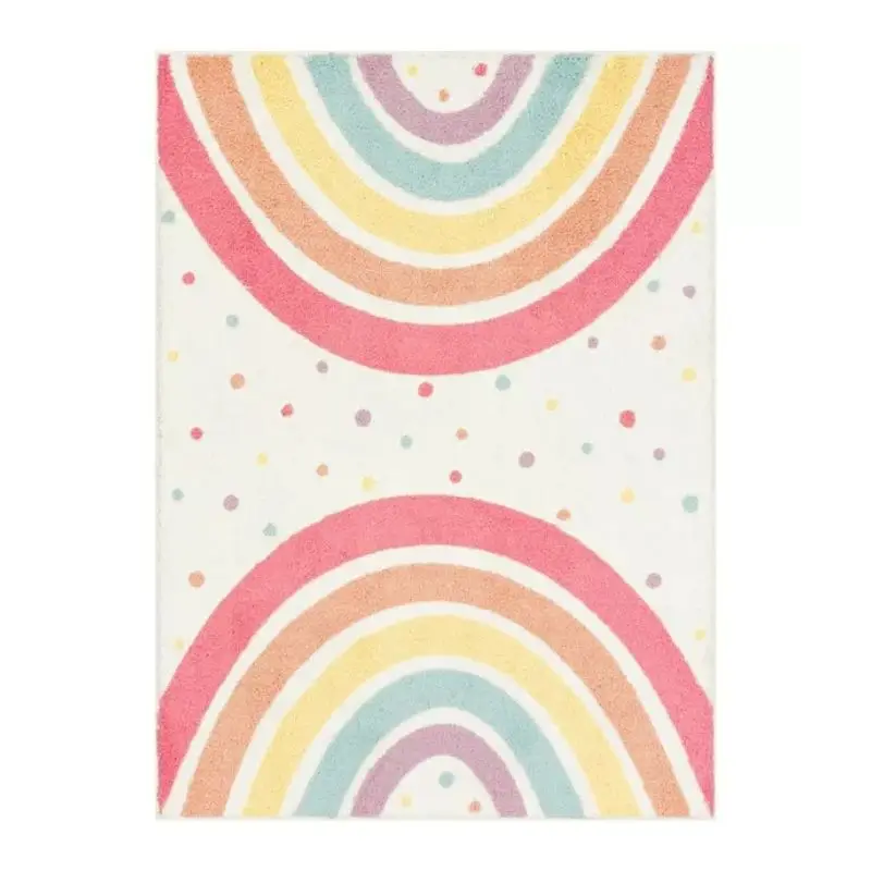 Shaggy Bedroom Rugs for Kids Rainbow Fluffy Carpet Living Room Hairy Nursery Play Mat for Children Plush Baby Rugs Soft Foot Mat 5