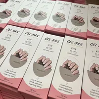 16/20Tips Semi-Cured Nail Wraps Simple Color Adhesive Full Cover Stickers for Nails UV Lamp Need Press On Nails DIY Manicure