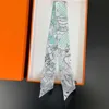 2024 New Luxury Polyester Silk Scarf Underwater World Print Women's All Seasons Decorative Thin Scarf Scarf Headband 90*5cm 4