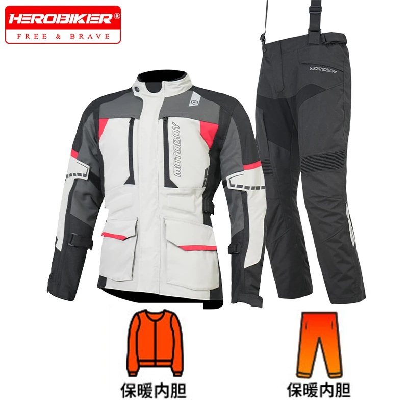 Motocross Jacket Keep Warm Motorcycle Jacket Fall Prevention Chaqueta Moto Hombre Waterproof For Motorcycle Travel