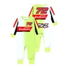 Newborn Pure Cotton Clothing Hot Selling Autumn and Winter MOTO GP VR-46 Team 2024 New Cycling One-piece Baby Boys Sumpsuit 1
