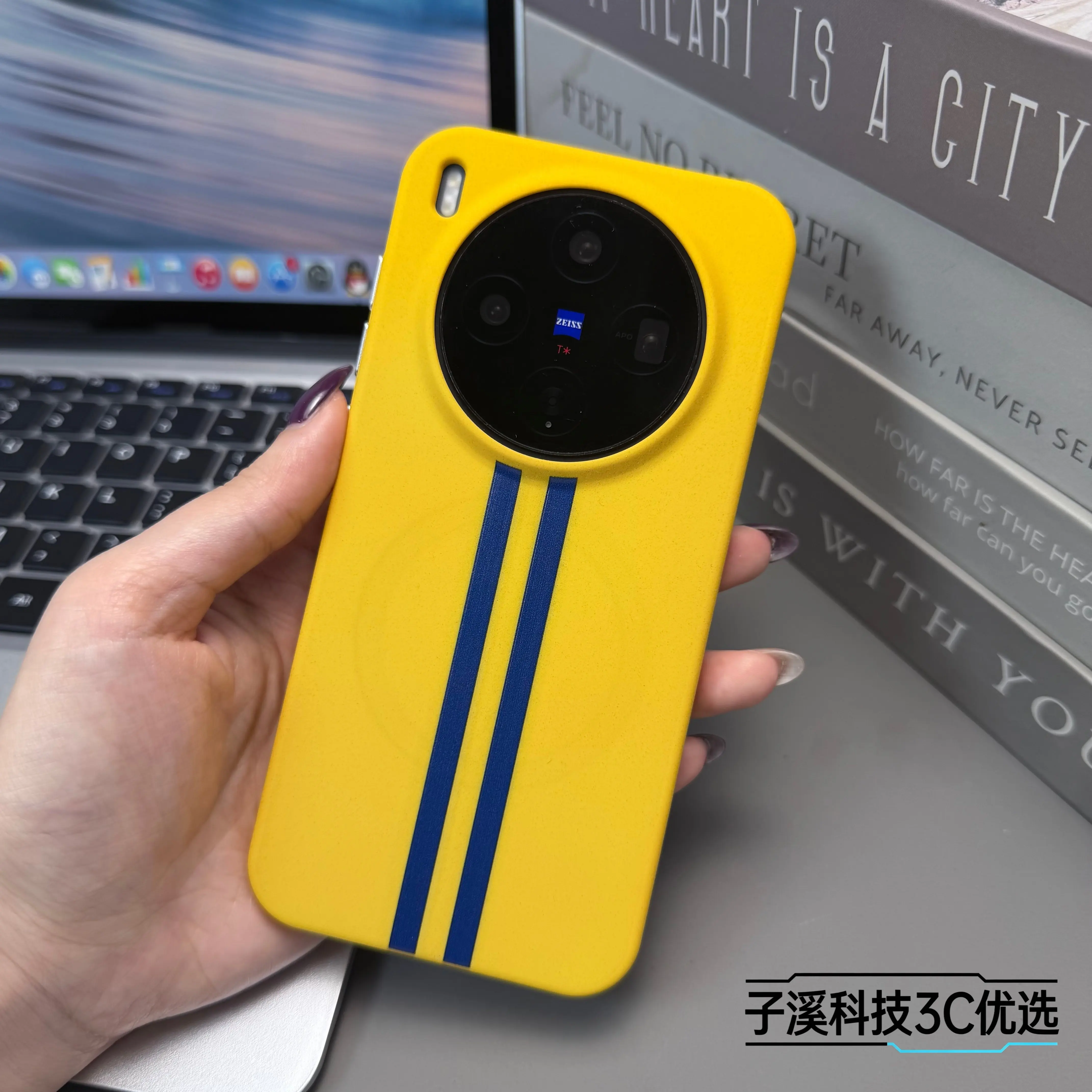 Business Chic Striped Pattern Phone Case with Shockproof Protection and Soft Frame