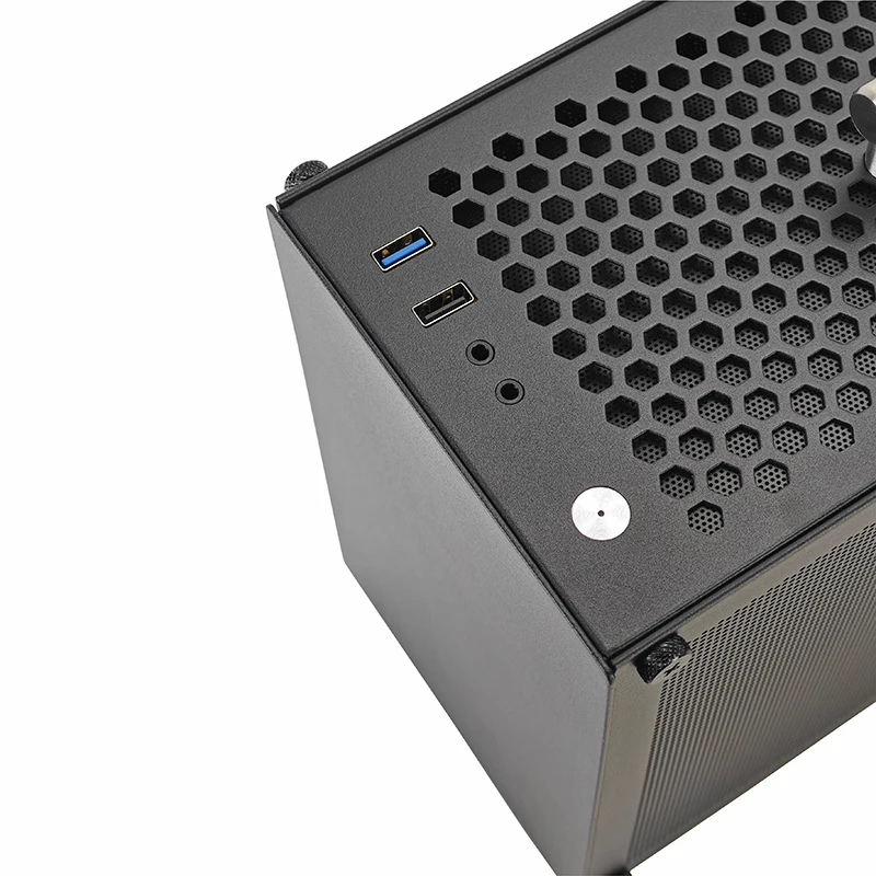 METALFISH T40 Mini ITX Case 7L Gaming Computer Chassis Compact transparent PC Support SFX PSU/70mm Cooler With Handle pc case pc chassis mini itx desktop case