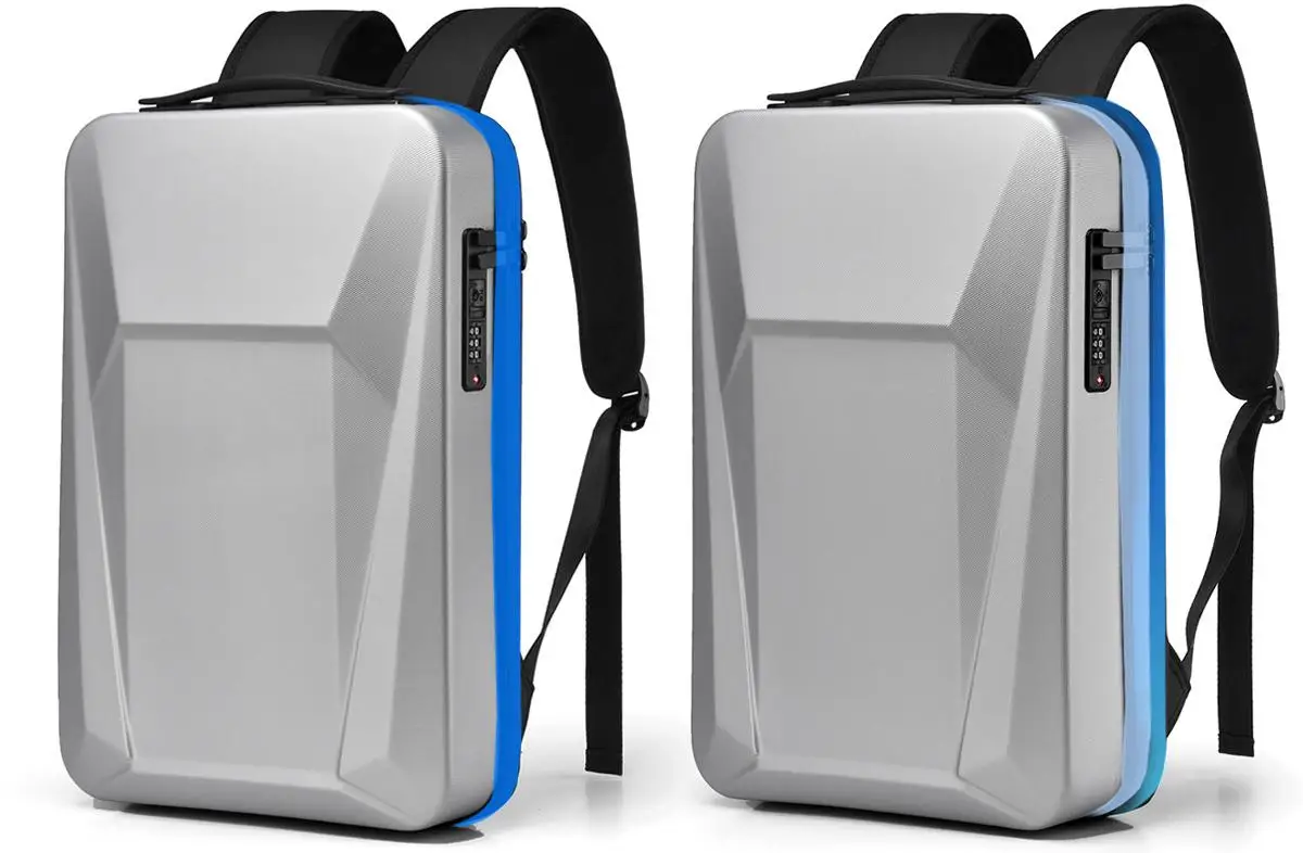 Gray backpack front