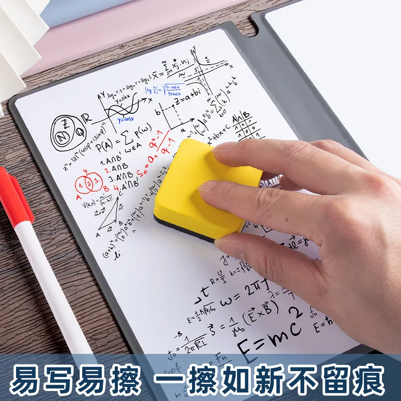 A4 Erasable Whiteboard, Notebook, Learning Draft Book, Office Writing Board, Portable and Repeatable Erasable Notepad