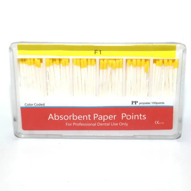 

1Pack Dental Absorbent Paper Points F1 F2 F3 Assorted Dentists Consumbles Endodontic Materials