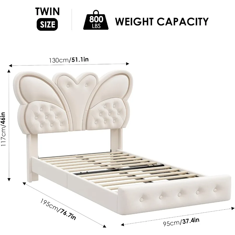 Butterfly LED Twin Bed 2