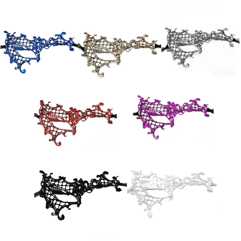 

Sexy Lace Eye Mask Hollow Cosplay Masks Masquerade Mask Half Face Costume Halloween Eye Mask Death Dress Up Accessories