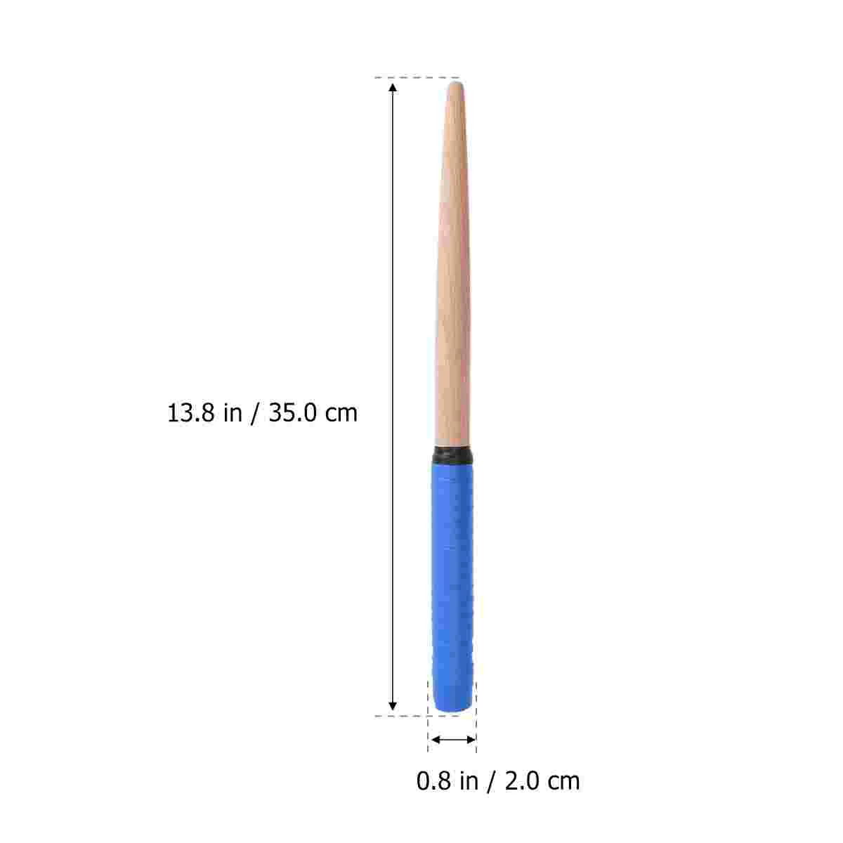 Durable Wooden Rods Professional Drumsticks Percussion Instruments Accessories Rubber Handle Lightweight Taiko Sticks Drumstick drum sticks drum percussion accessories drum accessories
