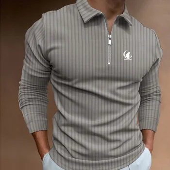 Polo manga larga cremallera hombre golf
