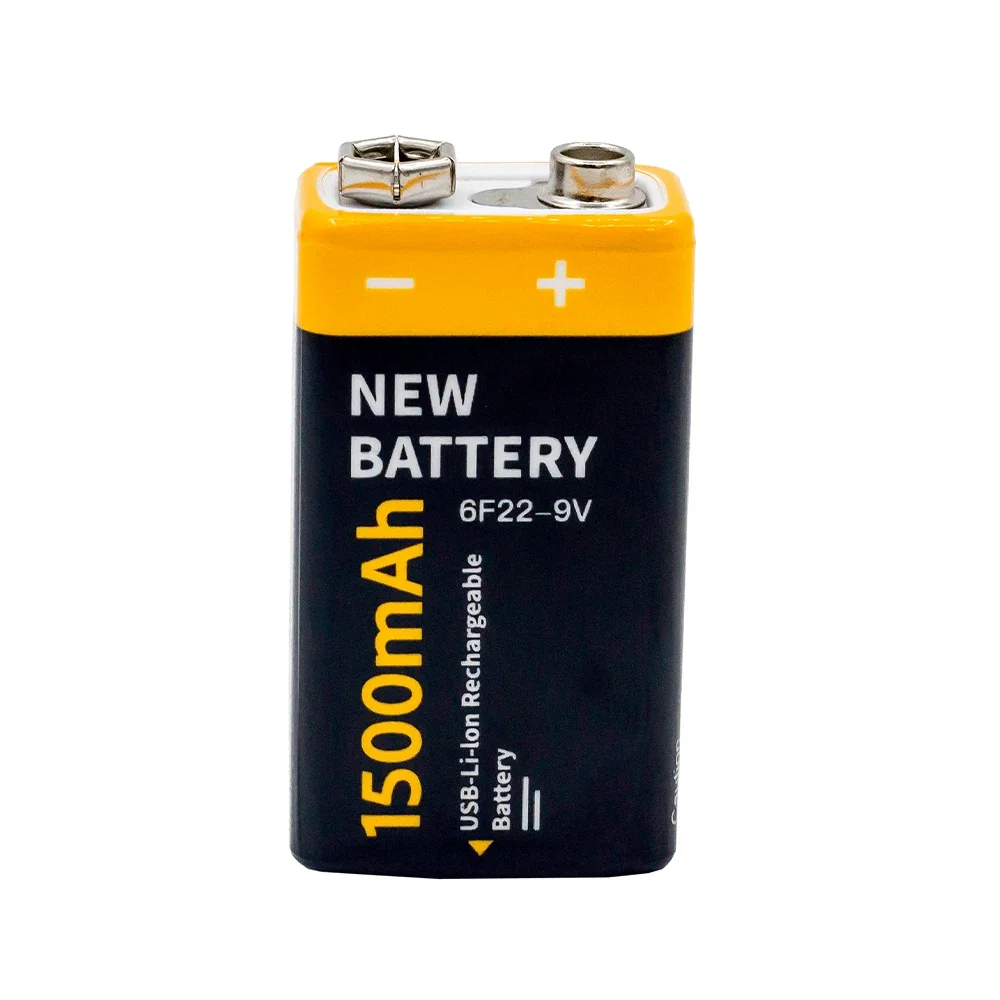USB Battery 9V 1500mAh Li-ion USB Lithium For Toys Remote Control rechargeable lithium batteries