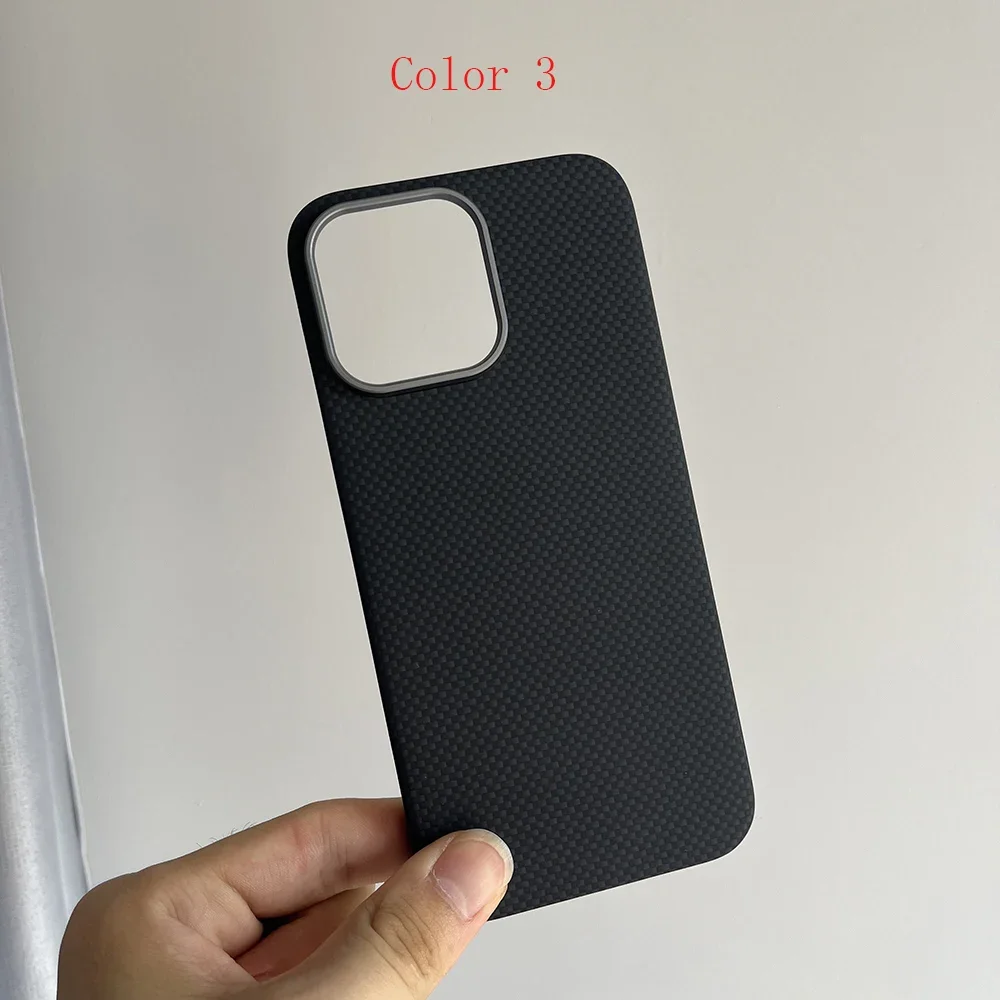 for Magnetic magsafe for iPhone 16pro max carbon fiber case lens protection aramid fiber cover for iPhone 16 pro/16 carbon fiber 6